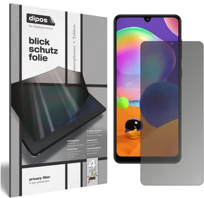 Produktbild von Blickschutzfolie für Samsung Galaxy A31 matt Schutzfolie Folie Display Schutz dipos