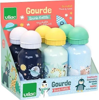 Immagine prodotto di Set di borracce Vilac - borracce in alluminio per bambini dai 3 anni in su