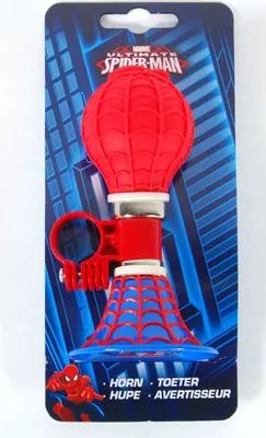 Produktbild von Disney Kinder Fahrradhupe Ballhupe Fahrradklingel Hupe Lenkerhupe Tröte Spiderman Volare 777