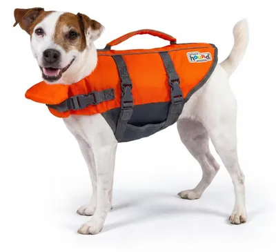 Productafbeelding van Hondenzwemvest - Hondenreddingsvest - Drijfvest voor honden - Oranje - Maat klein