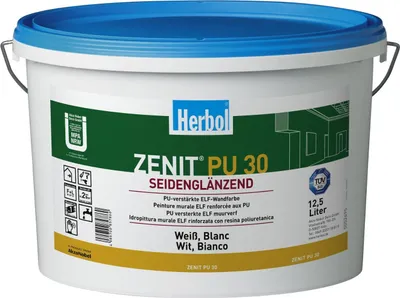 Produktbild von Herbol Zenit Polyurethan30 - 12.5 Ltr Weiss