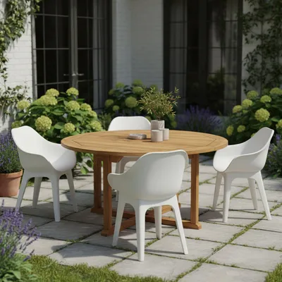 Produktbild von Beachfield - Outdoor Stuhl, Weiß, 4 Stühle Italy