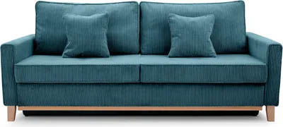 Produktbild von BETTSO Sofa mit Schlaffunktion und Bettkasten Couch Schlafsofa Federkern Sofagarnitur Polstersofa Wohnlandschaft mit Bettfunktion RISA Türkis