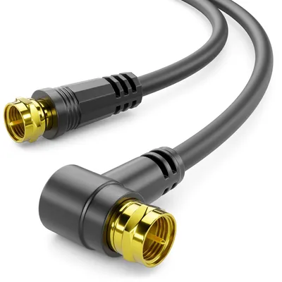 Produktbild von deleyCON 15m SAT TV Antennenkabel Winkel Koaxial Kabel F-Stecker HDTV 4K