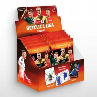 Produktbild von SportZoo BETCLIC 1st League 2025/26 Retail Box: 24 Packs, 144 Football Cards