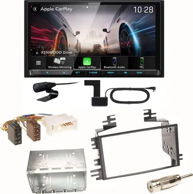 Produktbild von Kenwood DMX8021DABS Android Auto CarPlay Einbauset für Kia Sportage JE Rio JB
