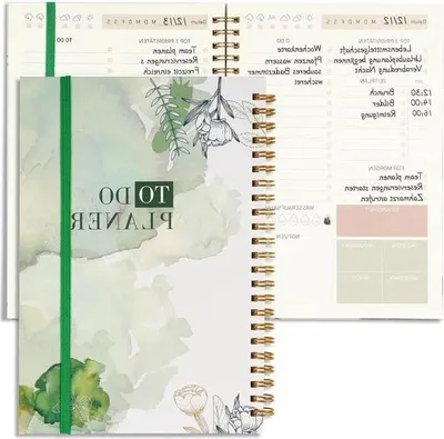 Produktbild von Tagesplaner und Notizbuch – Organisiere deinen Tag – 60 Blatt – A5