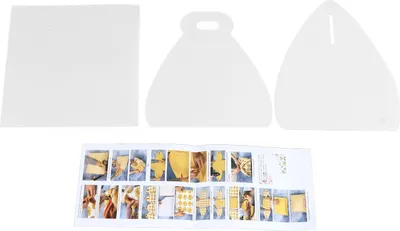 Productafbeelding van Sjabloon voor cadeauverpakkingen, gemaakt van PET-materiaal, stereoscopische naaisjabloon voor het zelf maken van voedselverpakkingen, voor het produceren van verpakkingsomslagen, middelgroot, 25