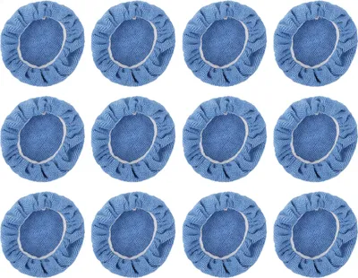 Obrázek produktu pro 12 kusů lešticích návleků na auta, 12,7 cm, mikrovlákno, měkké, silná adsorpce, návlek na lešticí podložku pro leštičku