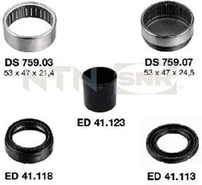 Image de Palier, corps d'essieu SNR KS559.06