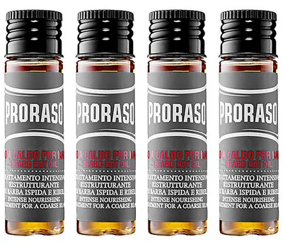 Productafbeelding van Proraso - Beard Hot Oil - 4x17 ml