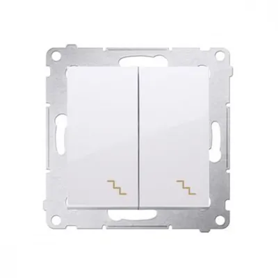 Obrázok produktu pre Kontakt-Simon DW6/2.01/11, Plast, Biela, IP20, IP44, 250 V, 10 A, 75 mm