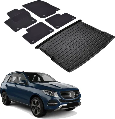 Produktbild von Kofferraumwanne Fußmatten Set Für Mercedes M Class W166 / GLE 2011-2019, Genaue Passform