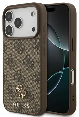 Immagine prodotto di Custodia Guess 4G Small Classic Logo MagSafe per iPhone 17 Pro - marrone