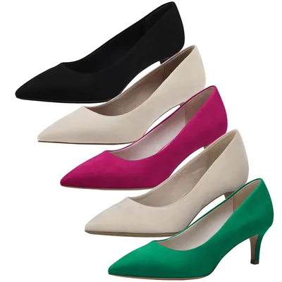 Produktbild von Tamaris Damen Pumps samtige Haptik spitz Pfennigabsatz 1-22413-20, Größe:40 EU, Farbe:Beige