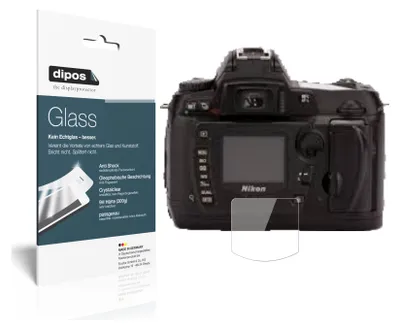 Produktbild von 2x Schutzfolie für Nikon D70s - Anti-Shock 9H Folie dipos Glass Kunststoffglas