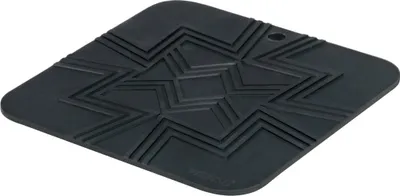 Produktbild von WENKO Silikon Topfuntersetzer Wesi in Schwarz 16 x 16 x 0,5 cm