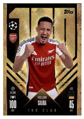 Immagine prodotto di 472 - William Saliba - 100 Club - 2024/2025