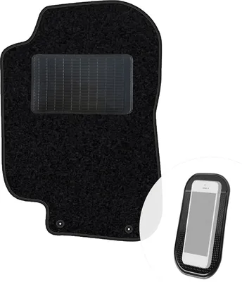 Produktbild von moto-MOLTICO Fahrer Fußmatte Auto Velours Fahrerseite Autoteppiche Schwarz Fahrermatte 1-teilig passend für Saab 93 I 1998-2002
