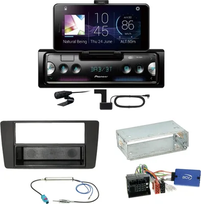 Produktbild von Pioneer SPH-20DAB DAB+ Bluetooth FLAC USB Einbauset für Skoda Yeti 5L Octavia 2
