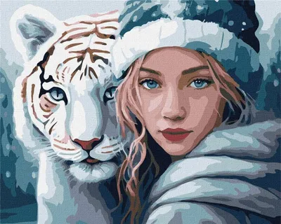 Produktbild von Malen nach Zahlen – Winterliche Wärme 40 x 50 cm – Ideyka