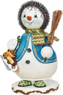 Produktbild von Wichtel Schneeflöckchens Eiskufen (14cm) Räuchermann von Hubrig Volkskunst