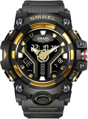 Image de Montre SMAEL FL-29472 - Élégance Noir / Or KP29472
