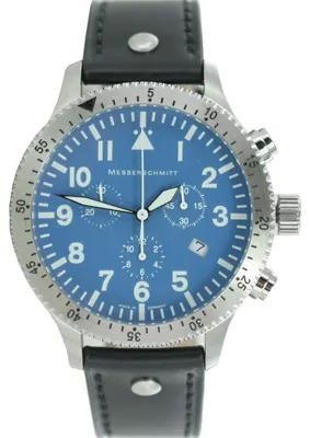 Produktbild von Aristo Herren Messerschmitt Uhr Chronograph Fliegeruhr ME-5030BLAU