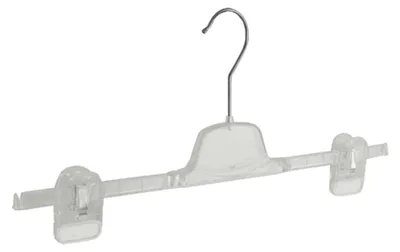 Productafbeelding van Kledinghanger set van 20 stuks - Plastic transparant met draaihaak