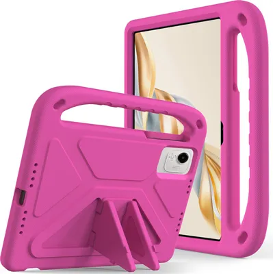 Produktbild von Hülle für Honor Pad X9a 2025 11,5 Zoll, Leichte Stoßfeste Eva Kinder Schutzhülle mit Griff und Faltbarem Ständer Rosa