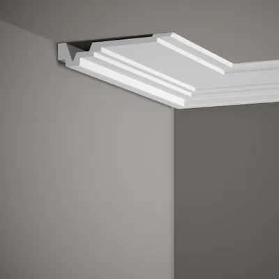 Produktbild von Mardom Deckenleiste MDB163 Profoam 160 x 32 x 2000 mm Weiß Stuckleiste