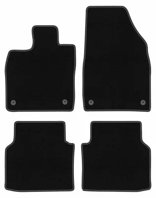 Image de Tapis de sol en moquette pour VW ID.5 2021- (Electric) – jeu 4 pièces, noirs, sur mesure – Wielganizator BASIC
