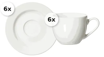 Produktbild von Espressotassen-Set 12 tlg. Volos weiss
