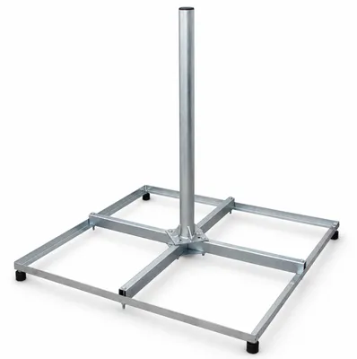 Produktbild von PremiumX Balkonständer PROFI 4x 50x50cm Stahl 1m Mast 60mm Flachdachständer