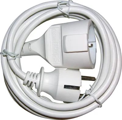 Produktbild von Schutzkontaktverlängerung 16 A 250 V 5m H05VV-F 3x1,5 mm² weiß NW214.527