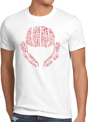 Produktbild von A.N.T Samus Head Herren T-Shirt Gamer nerd gamer snes geek