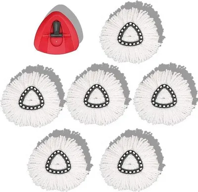 Produktbild von Drehteilmop 6-teilig Microfasermop für alle Bodenarten