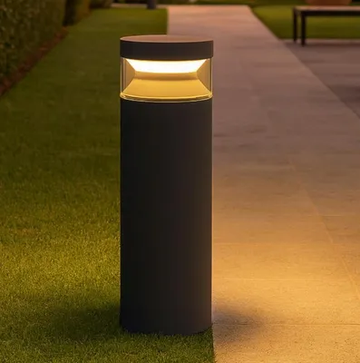Image de Ideal Lux 327242 BOEING Lampadaire d'extérieur/Lampadaire sur mât H400 mm LED 14 W 1700/300 lm 3000 K IP65 Anthracite