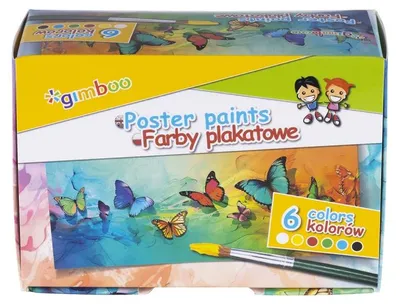Obrázek produktu pro Farby plakatowe Gimboo 6x20ml kolorów