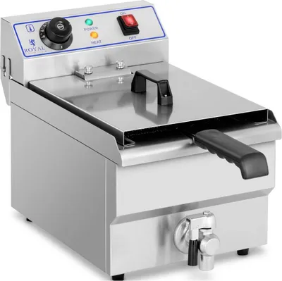 Obrázek produktu pro Expondo Royal Catering Elektrická fritéza – 10 l – 3200 W – vypouštěcí kohoutek –