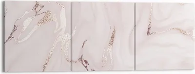 Produktbild von Bild auf Leinwand - Leinwandbild - 3 Teile - Rosa Marmor verschüttet - 150x50cm - Wand Bild - Wanddeko - Wandbilder - Leinwanddruck - Bilder - Wanddekoration - Leinwand bilder - CA150x50-4799