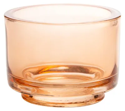 Produktbild von SANDRA RICH, GLAS- TEELICHT "CLASSIC" Windlicht 9cm. TERRACOTTA