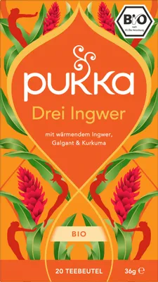 Produktbild von Pukka - -Kräutertee "Drei Ingwer" - 20 Teebeutel