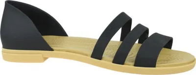 Produktbild von crocs Crocs Tulum Open Flat Women Schwarz / Tan Croslite Größe: 41/42 Normal