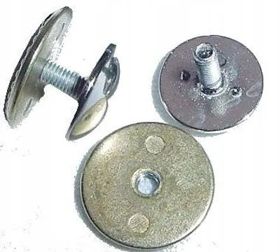 Produktbild von 25x Ziernieten Knöpfe 14mm zum Anschrauben - Nickel