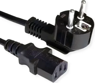 Produktbild von VALUE Netzkabel, gerade IEC-Buchse, schwarz, 3 m