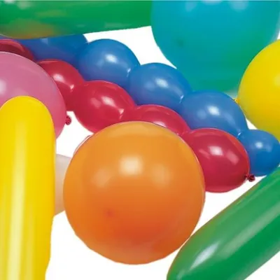 Produktbild von Papstar XXL-Luftballons farbig sortiert "verschiedene Formen", extra groß, 375 Stück