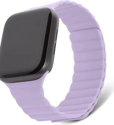 Produktbild von Decoded Silicone Magnetic Traction Strap Lite, Uhrenarmband, Apple, Apple Watch 38mm / 40mm / 41mm, Silikon, Violett
