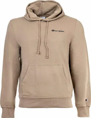 Produktbild von Champion Herren Hoodie - Hooded Sweatshirt, Pullover, kleines Logo, Kapuze, einfarbig Hellbraun L