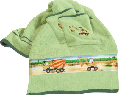Produktbild von Erwin Müller Kinder-Frottier-Set 3-teilig grün OneSize